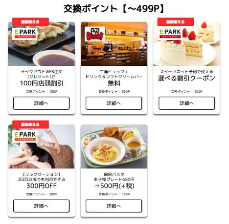 EPARKポイント交換クーポン