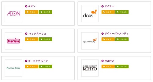 イオンカードWAONPOINT加盟店