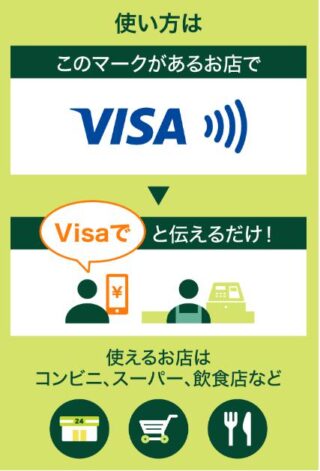 スマホで「VISAのタッチ決済」の使い方