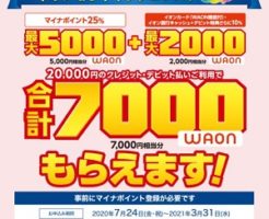 イオンカードのマイナポイント独自特典